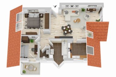 Für Eigennutzer: Gut geschnittene Dachwohnung zum attraktiven Preis in ruhiger Lage!